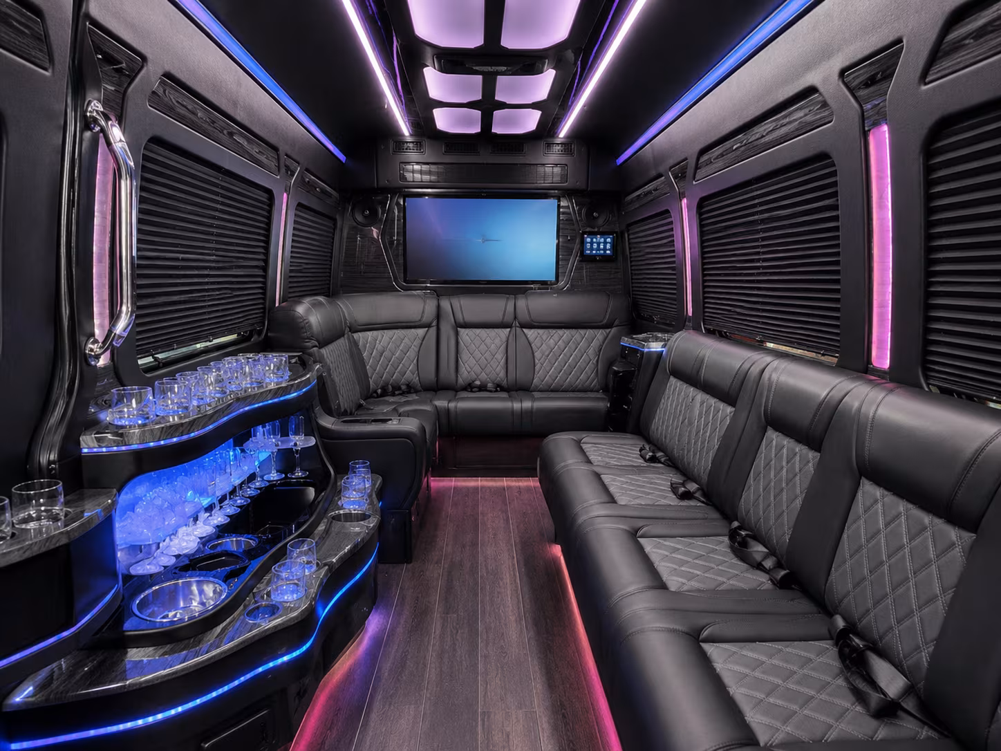 suffolk prom buses with the amenities your group wants